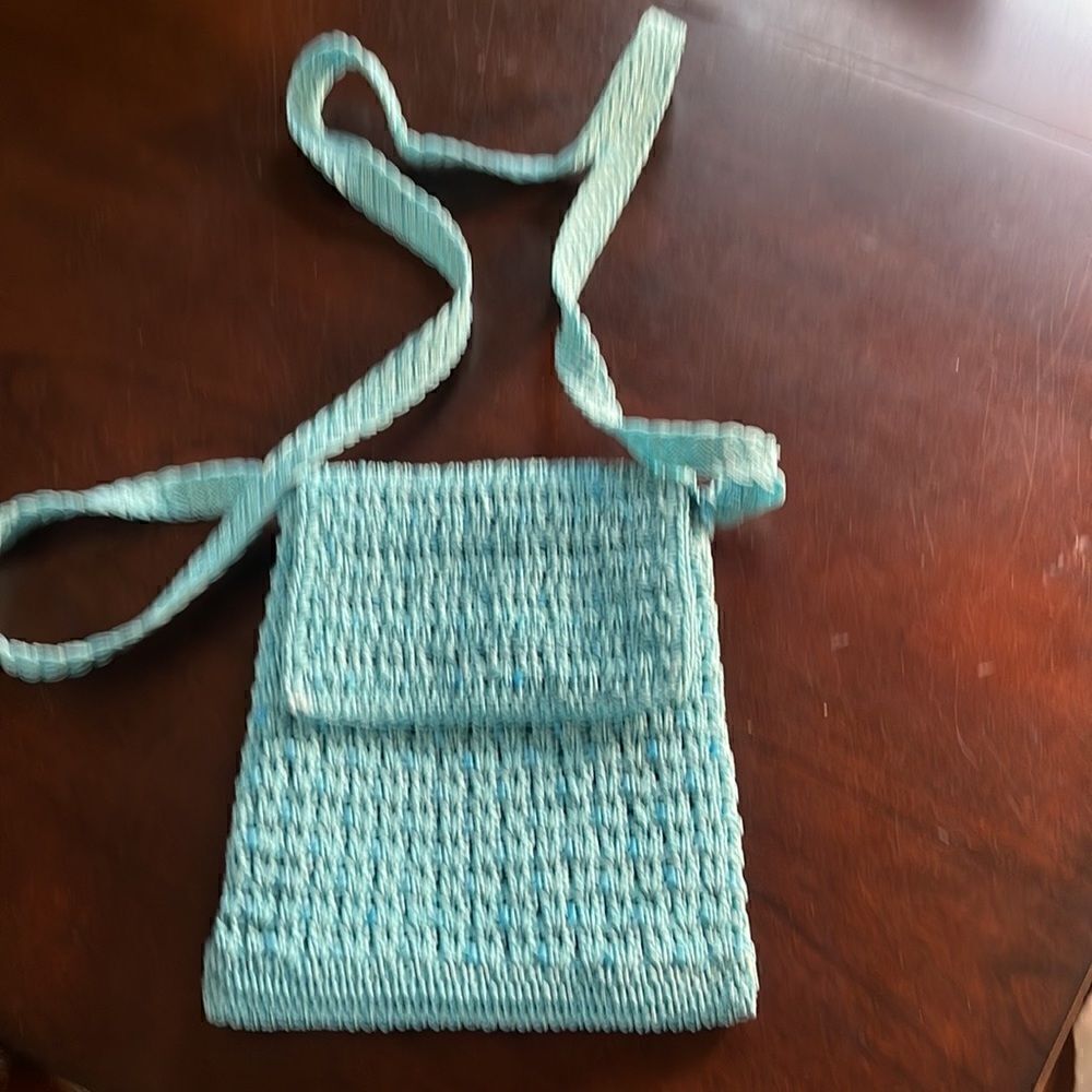 Amanda Smith Macramé/Crochet Beaded Cross Body Bag